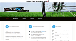 Desktop Screenshot of fietsdirectplan.nl
